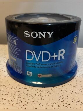 Brand new sealed package 50 SONY recordable DVDs